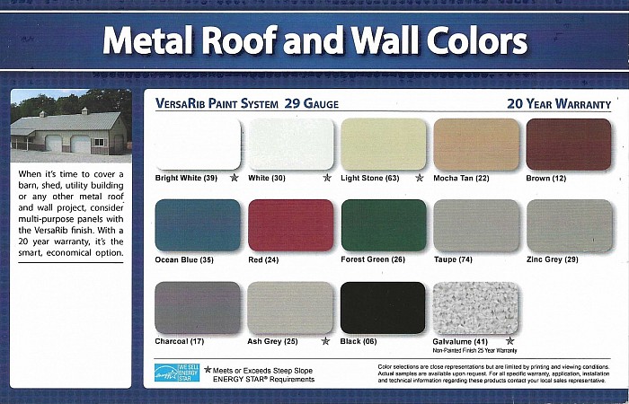 Our Color Chart